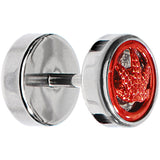 Anodized Titanium Red Pot Leaf Cheater Plug