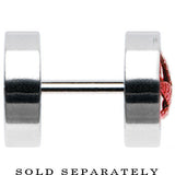 Anodized Titanium Red Pot Leaf Cheater Plug