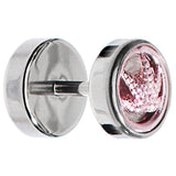 Anodized Titanium Pink Pot Leaf Cheater Plug