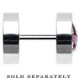 Anodized Titanium Pink Pot Leaf Cheater Plug