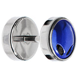 Anodized Titanium Blue Alien Head Cheater Plug
