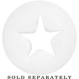 0G White Star Silicone Flexible Tunnel