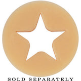 0G Flesh Star Silicone Flexible Tunnel