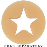 1/2 Flesh Star Silicone Flexible Tunnel