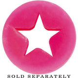 9/16 Pink Star Silicone Flexible Tunnel