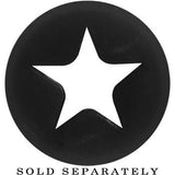 9/16 Black Star Silicone Flexible Tunnel