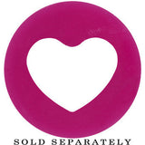 5/8 Purple Heart Silicone Flexible Tunnel