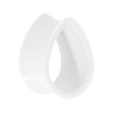 7.35mm White Teardrop Silicone Flexible Tunnel