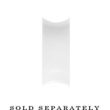 7.35mm White Teardrop Silicone Flexible Tunnel