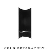 00G Black Teardrop Silicone Flexible Tunnel