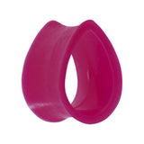 18mm Purple Teardrop Silicone Flexible Tunnel