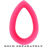 20.5mm Pink Teardrop Silicone Flexible Tunnel