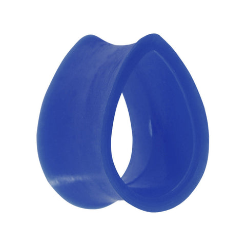 20.5mm Blue Teardrop Silicone Flexible Tunnel