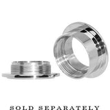 18mm Black Clear Double Gem Screw Fit Tunnel