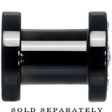 2G Black Clear Titanium Star CZ Screw Fit Tunnel