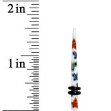 8G Multi Color Butterfly Acrylic Ear Taper