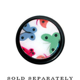0G Multi Color Butterfly Acrylic Ear Taper