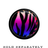 2G Multi Color Animal Print Acrylic Ear Taper