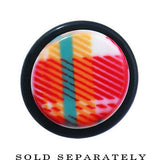 6G Acrylic Plaid Taper Ear Plug