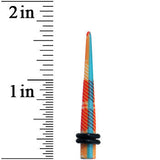 4G Acrylic Plaid Taper Ear Plug