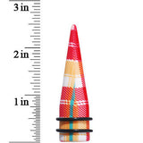 5/8 Acrylic Plaid Taper Ear Plug