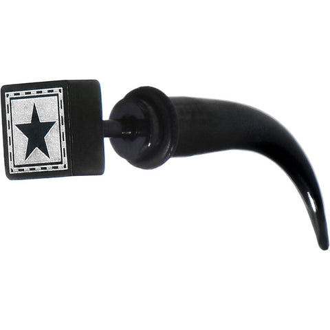 2G Black Star Fake Taper Ear Plug