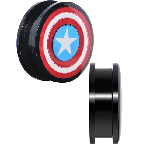 1 inch Captain America Screw Fit Plugs Set