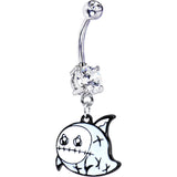 Blue Winged Ghost Belly Ring