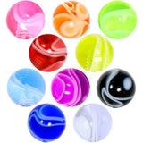 5mm Marble Acrylic Replacement Ball Bonus Back