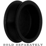 1/2 Black White Star Silicone Plug