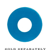 4G Acrylic Neon Blue Screw Fit Tunnel Plug