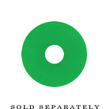 6G Acrylic Neon Green Screw Fit Tunnel Plug