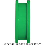 6G Acrylic Neon Green Screw Fit Tunnel Plug