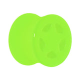 Acrylic Neon Green Star Tunnel Plug 2G to 20mm