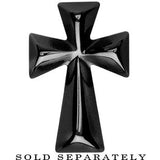 Black Titanium Cross Cheater Plug