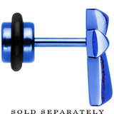 Blue Titanium Cross Cheater Plug