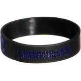 Black Blue Boobies Rule Awareness for Breast Cancer Bracelet