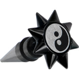 0G Yin Yang Spiked Logo Fake Taper Ear Plug