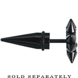 0G Yin Yang Spiked Logo Fake Taper Ear Plug