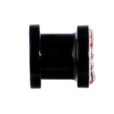 0G Pink Crystal Ferido Yin Yang Acrylic Screw Fit Tunnel