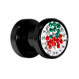 2G Cherry Ferido Crystal Acrylic Screw Fit Tunnel