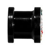 0G Cherry Ferido Crystal Acrylic Screw Fit Tunnel