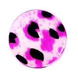 1/2 Pink Leopard Acrylic Saddle Plug