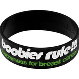 Black Green I Love Motor Boating Breast Cancer Bracelet