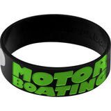 Black Green I Love Motor Boating Breast Cancer Bracelet