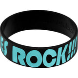 Black Aqua Boobies Rock Breast Cancer Bracelet