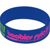 Blue Green Boobies Rock Awareness for Breast Cancer Bracelet