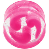 9/16 Pink Quotation Symbol Saddle Plug