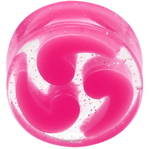 18mm Pink Quotation Symbol Saddle Plug
