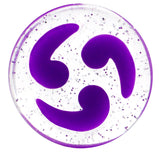 5/8 Purple Quotation Symbol Saddle Plug